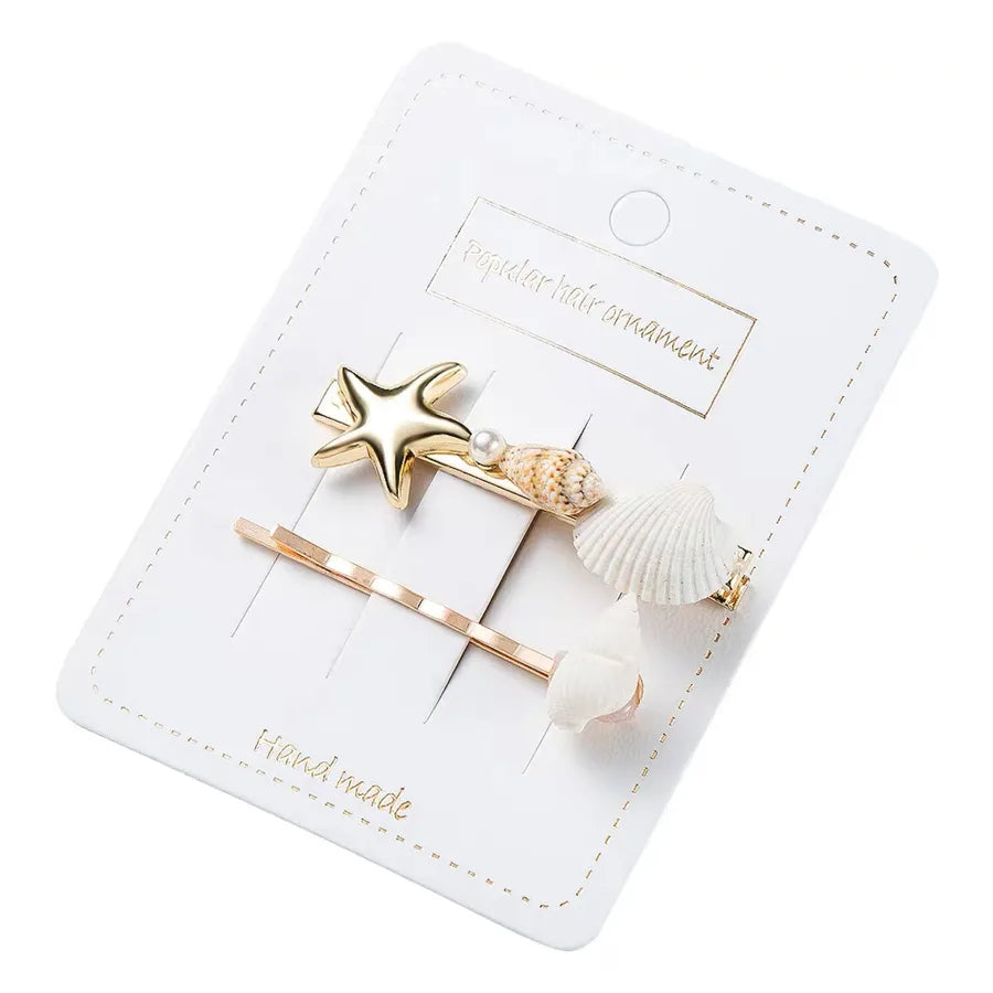 Marine Style Women's Shell Shell Hair Clip