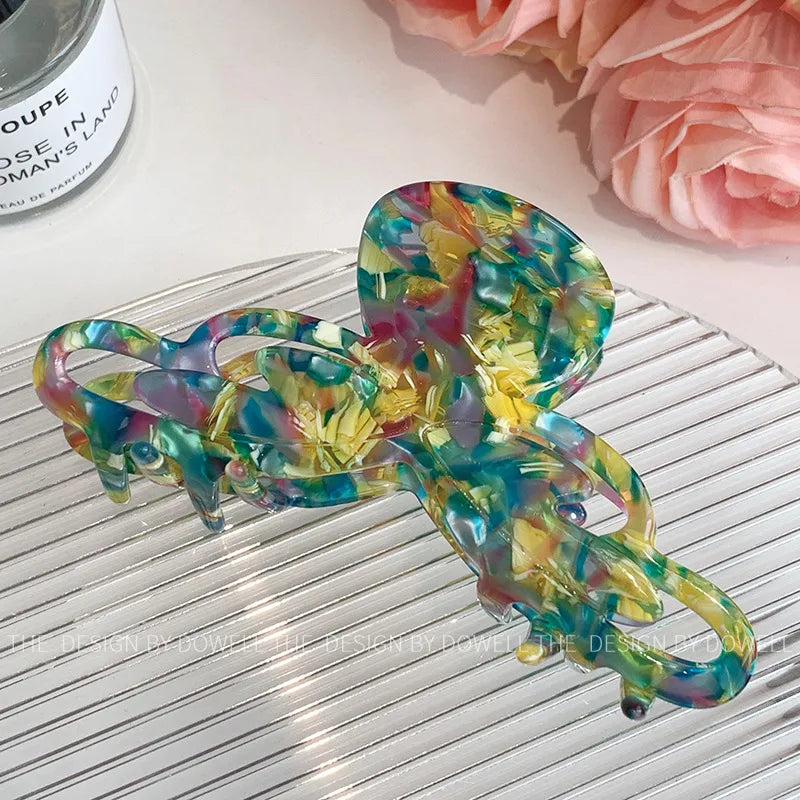Dove Acetate Large Shark Clip Retro Hair Accessories For Women Elegant Hair Tail Clip Stylish Hair Decorations