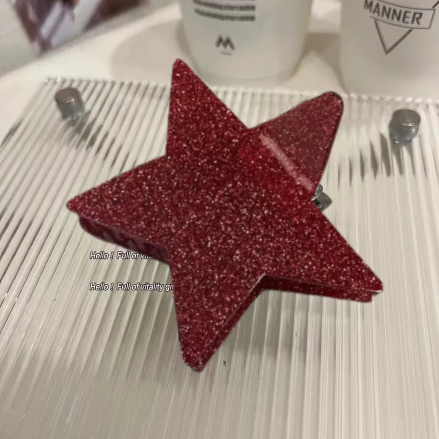 women's fashion star acetic acid handmade hair claws