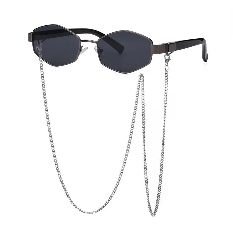 sexy geometric pc polygon full frame women's sunglasses