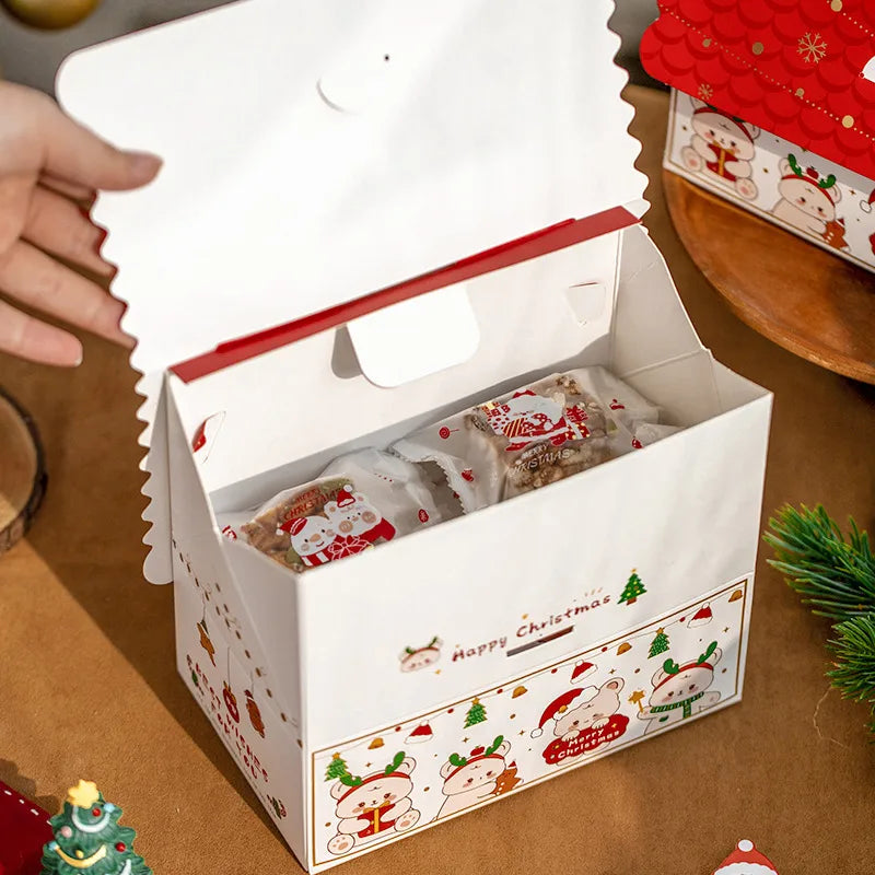 Creative Christmas Gift Box Candy Cookie Snack Surprise Packaging Handmade Small Empty Box For Biscuits And Sweets