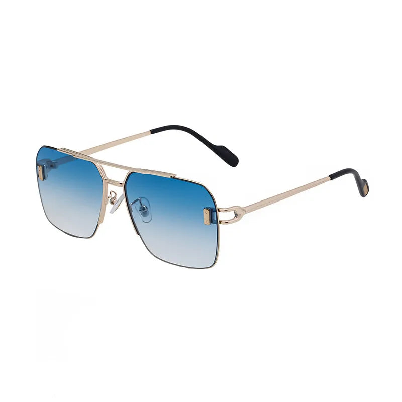 Simple Style Solid Color Pc Square Full Frame Men's Sunglasses