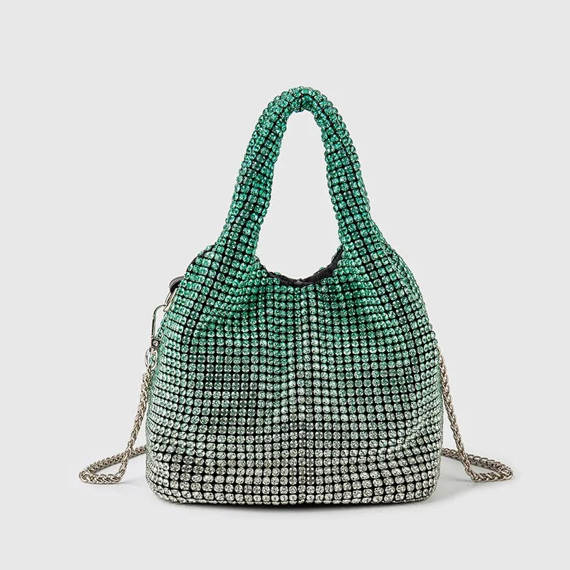 women's medium arylic gradient color solid color streetwear bucket magnetic buckle handbag crossbody bag