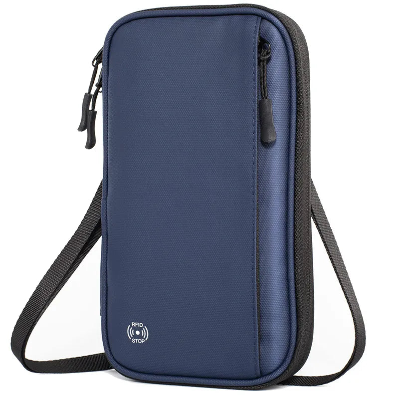 unisex business solid color oxford cloth rfid passport holders