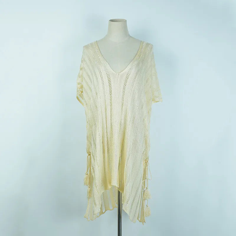 Women's Solid Color Vacation Cover Ups