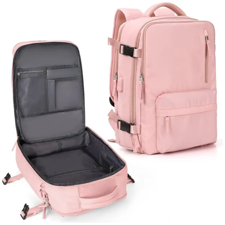 In stock large capacity travel bag wash bag portable storage bag travel wash suit USB backpack storage