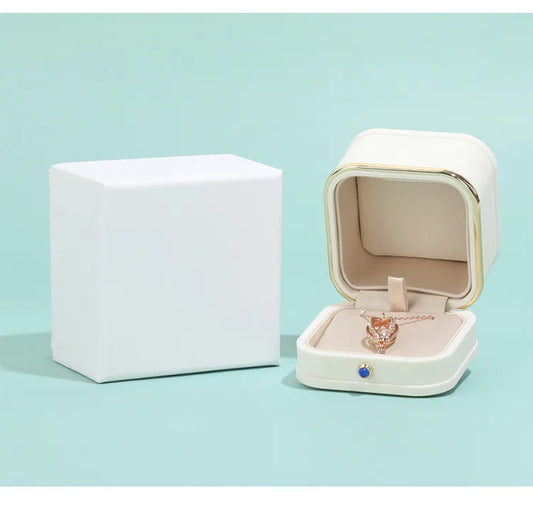 1 Piece Pu Leather Luxurious Holiday Daily Solid Color Jewelry Boxes