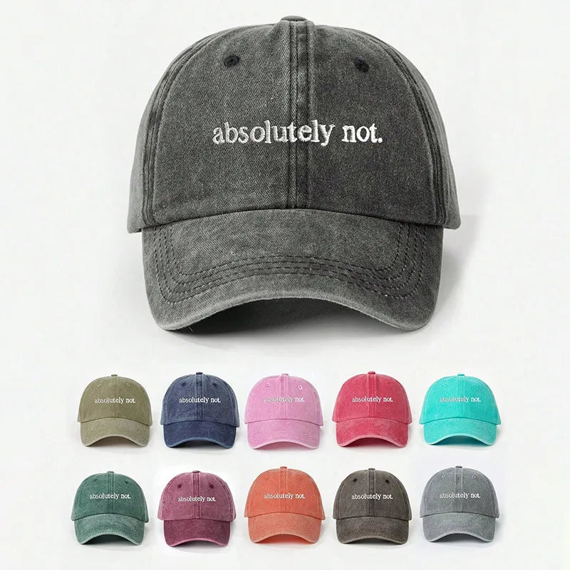Women's Elegant Lady Letter Curved Eaves Baseball Cap
