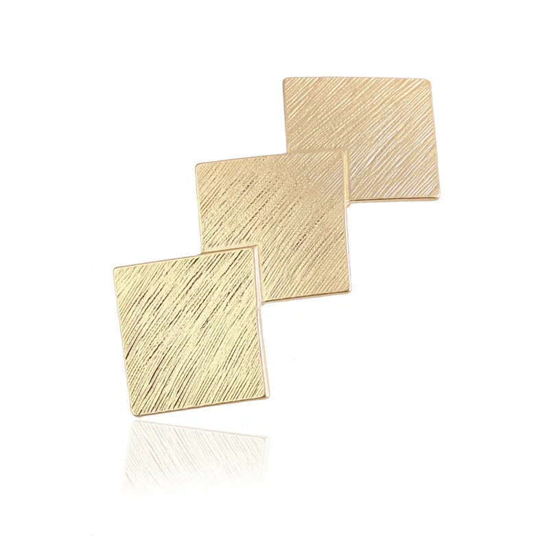 simple style rhombus alloy plating hair clip