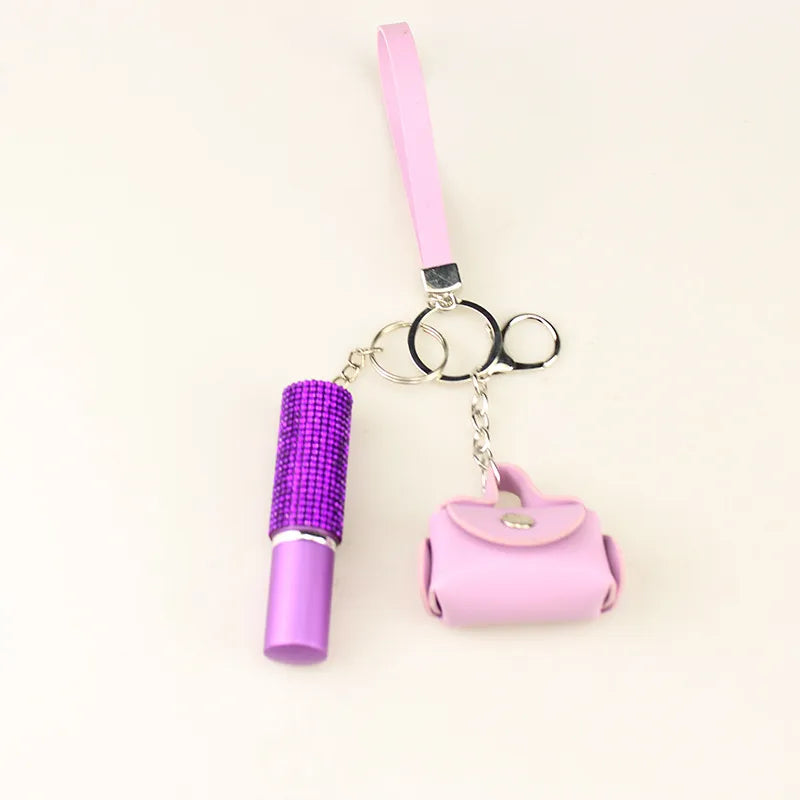 Casual Elegant Geometric Pu Leather Alloy Keychain