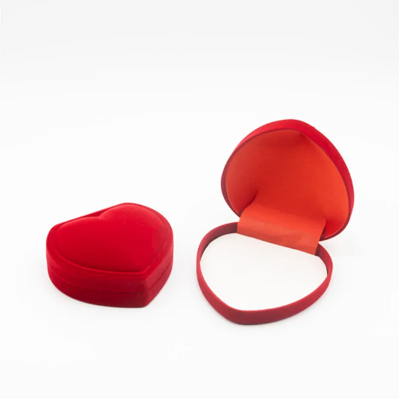1 Piece Flannel Simple Style Daily Valentine'S Day Solid Color Jewelry Boxes