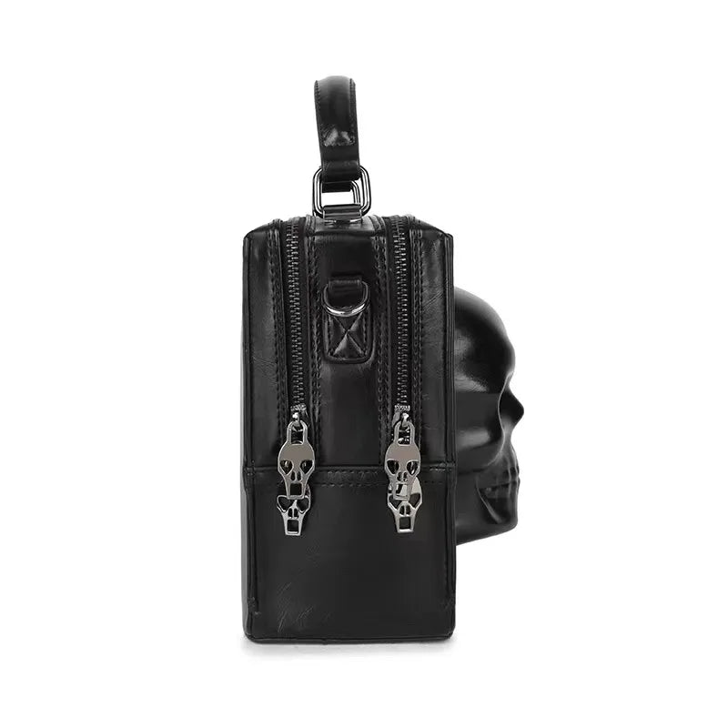men's medium all seasons pu leather punk handbag
