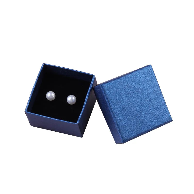 fashion solid color paper jewelry boxes 1 piece