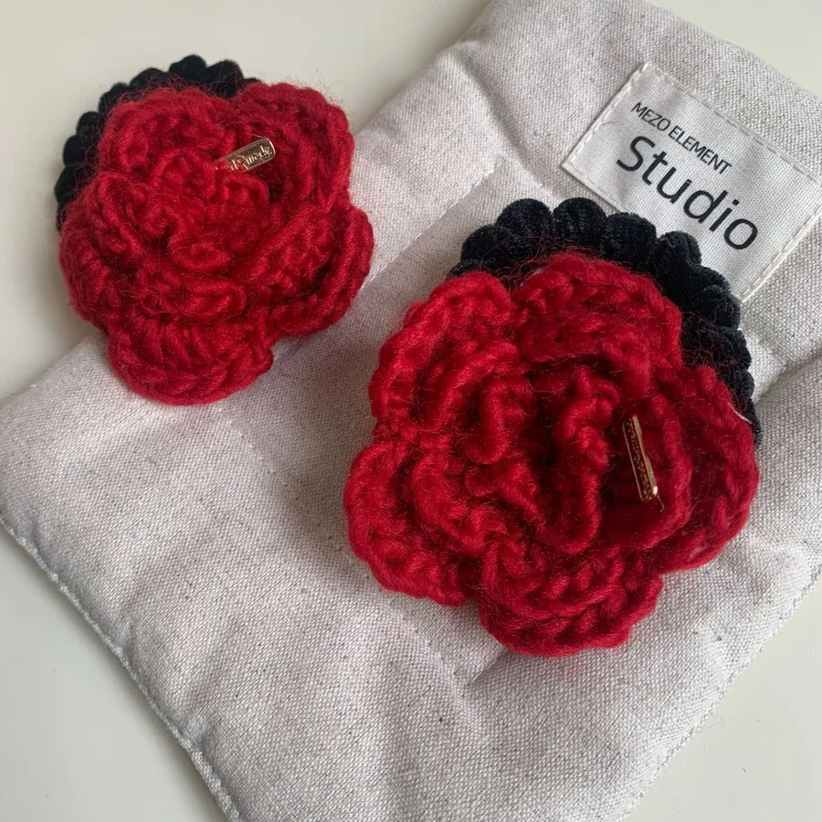 Elegant Women's Flower yarn Hair Tie