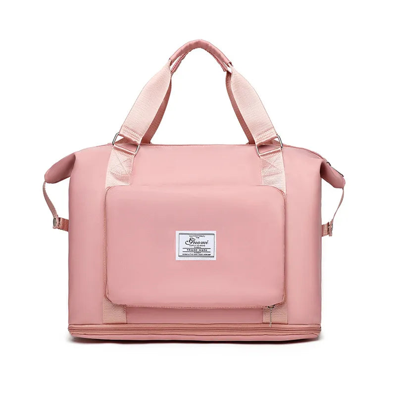 Dual-purpose Backpack Large Capacity Short-distance Travel Bag Expandable Foldable Bag Travel Luggage Bag Women's Fitness Just-in-time Bag