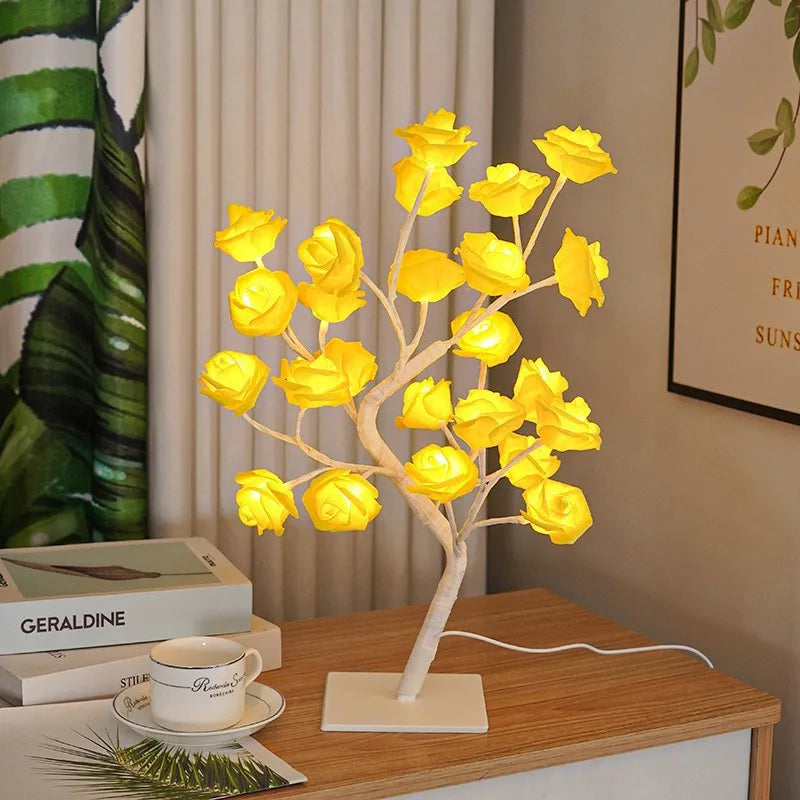 Casual Romantic Simple Style Floral Plastic Indoor Party Night Lights Led Lights Night Lights