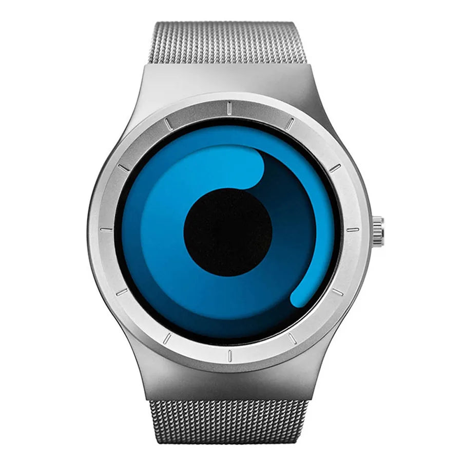 Sports Solid Color Single Folding Buckle Quartz Men's Watches
