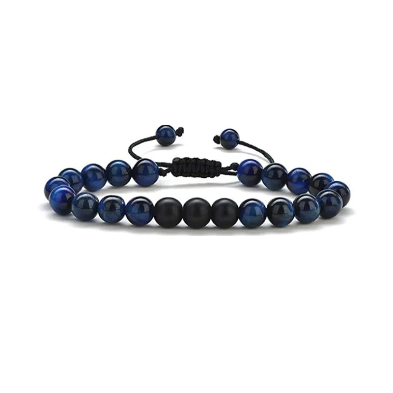fashion geometric natural stone knitting bracelets