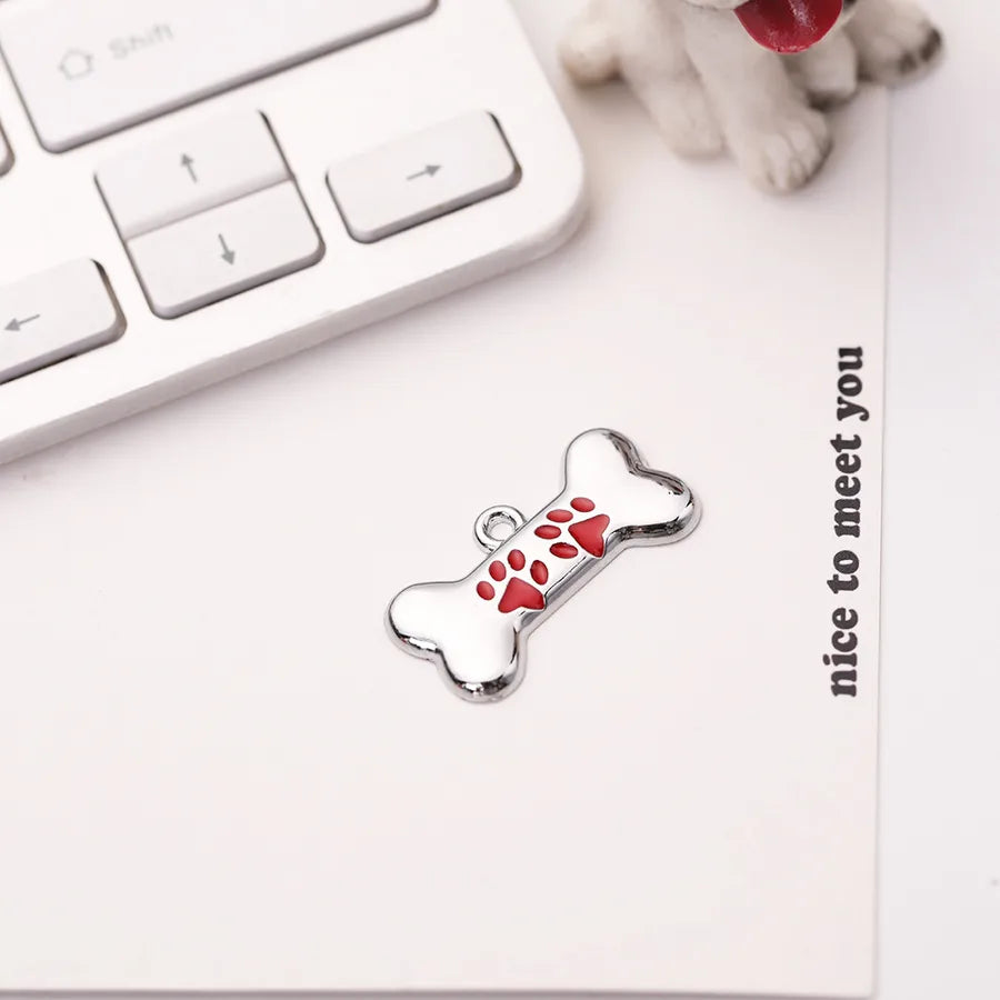 Basic Simple Style Metal Footprint Pet Accessories