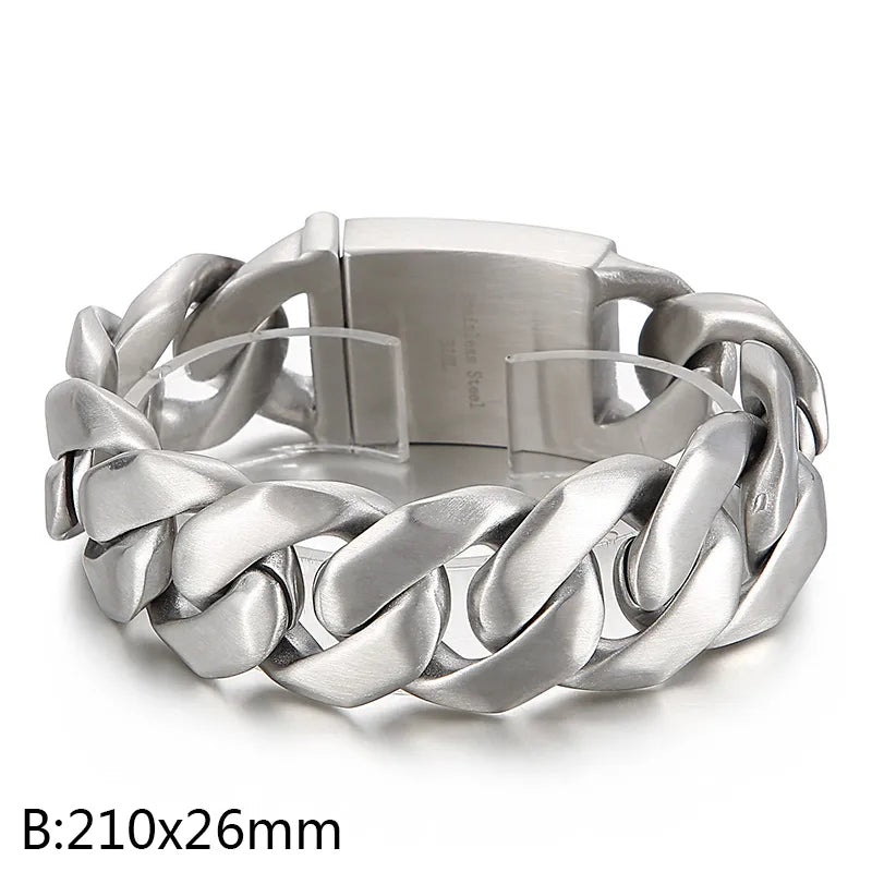 Vintage Style Geometric 304 Stainless Steel 18K Gold Plated Men's Bracelets