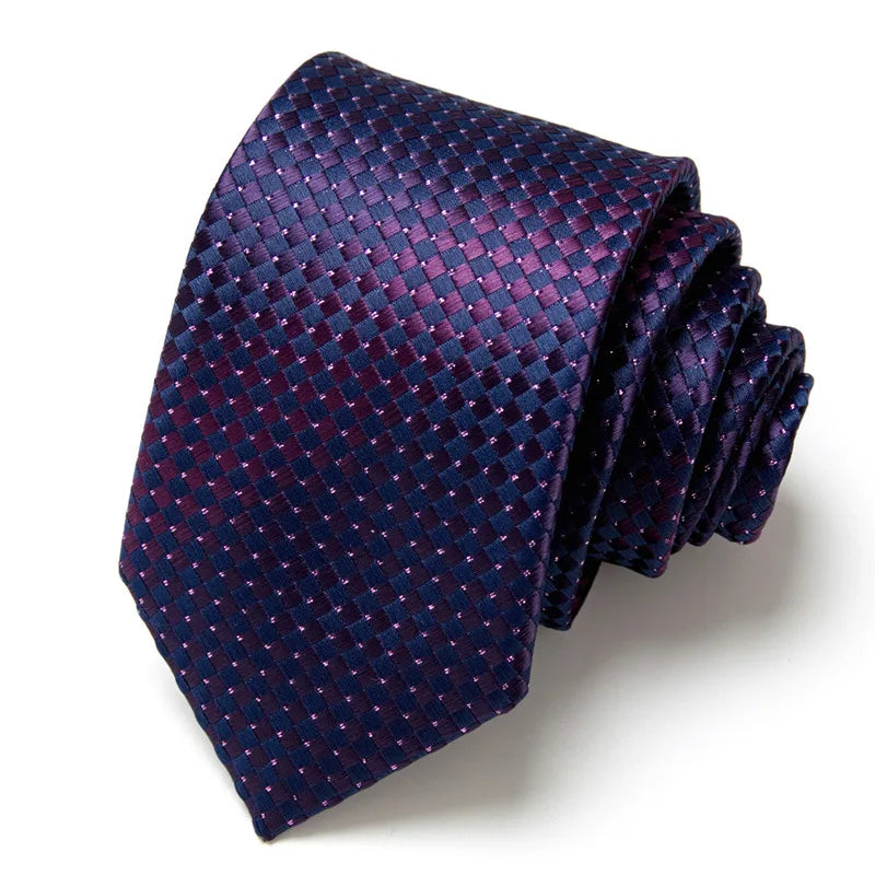 casual geometric waves polyester polyester yarn men's tie