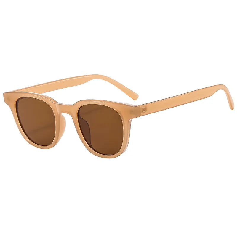 simple style commute color block ac square full frame men's sunglasses
