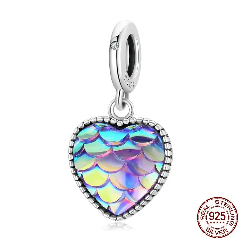 Aifule Original Love Series S925 Sterling Silver DIY Beaded Personality Heart-Shaped Scattered Beads Bead Ornament Combination