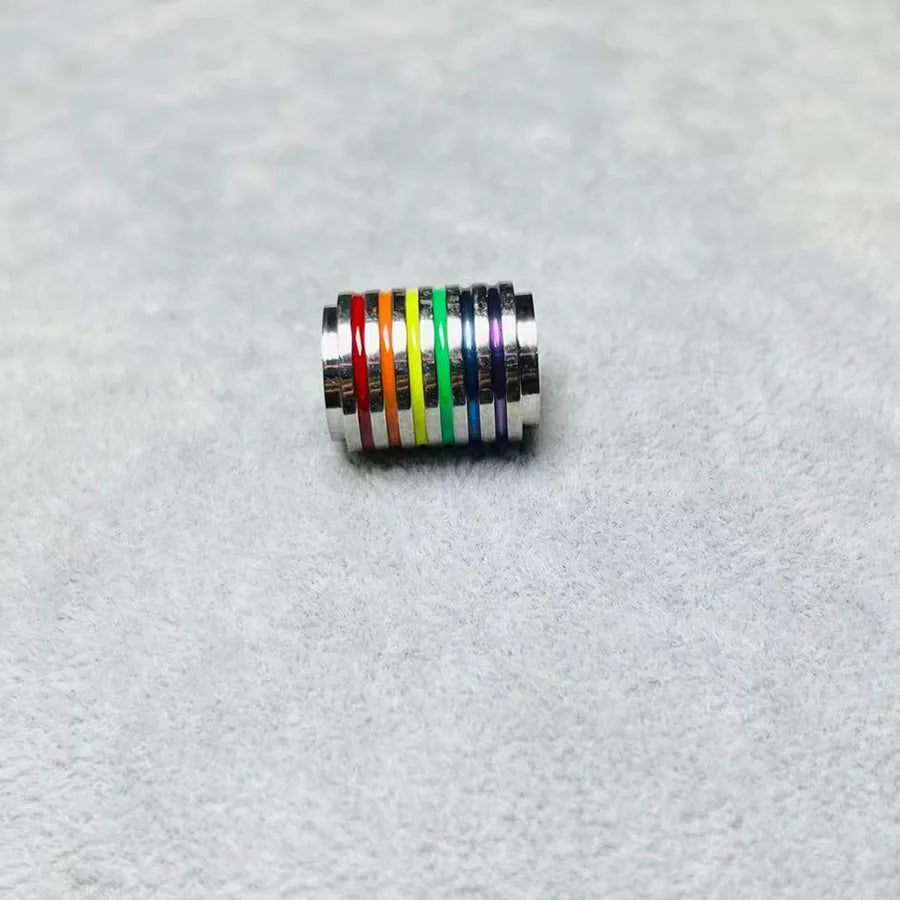 Retro Classic Style Color Block 304 Stainless Steel Enamel Men's Pendant Necklace Men Chain Necklaces