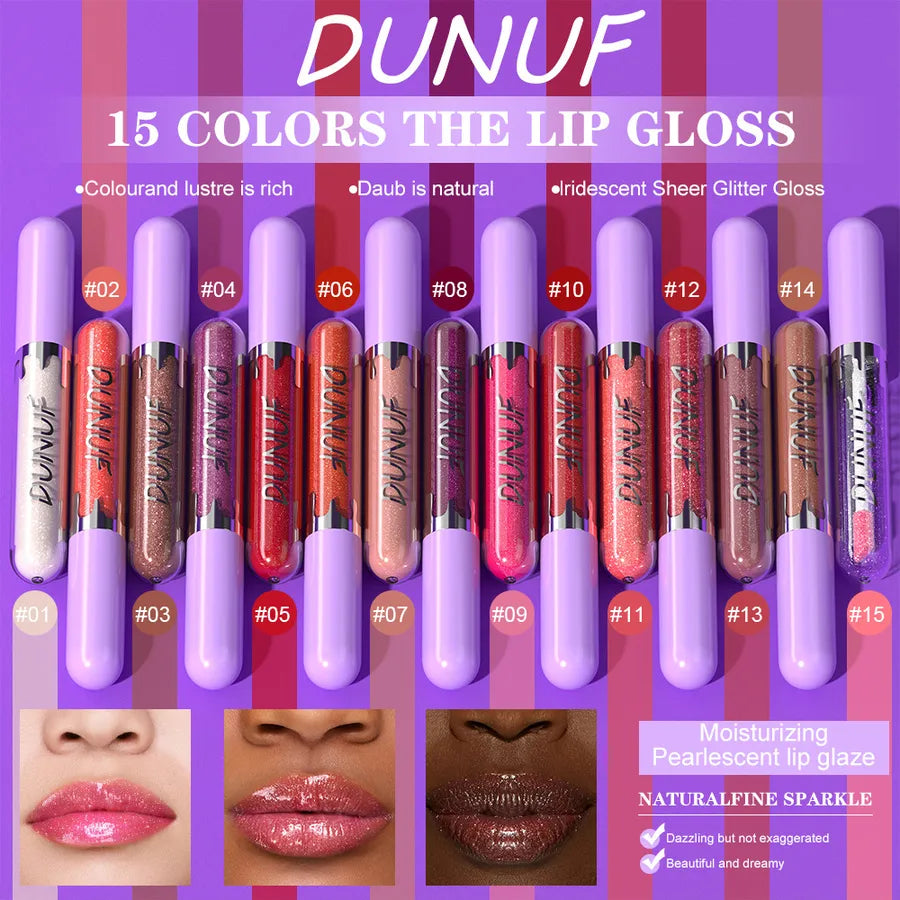 Casual Elegant Multicolor Liquid Lip Gloss