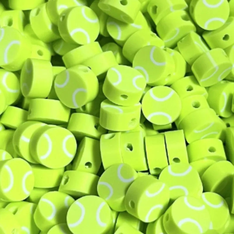 100 PCS/Package 10*4.5mm soft clay Ball Beads