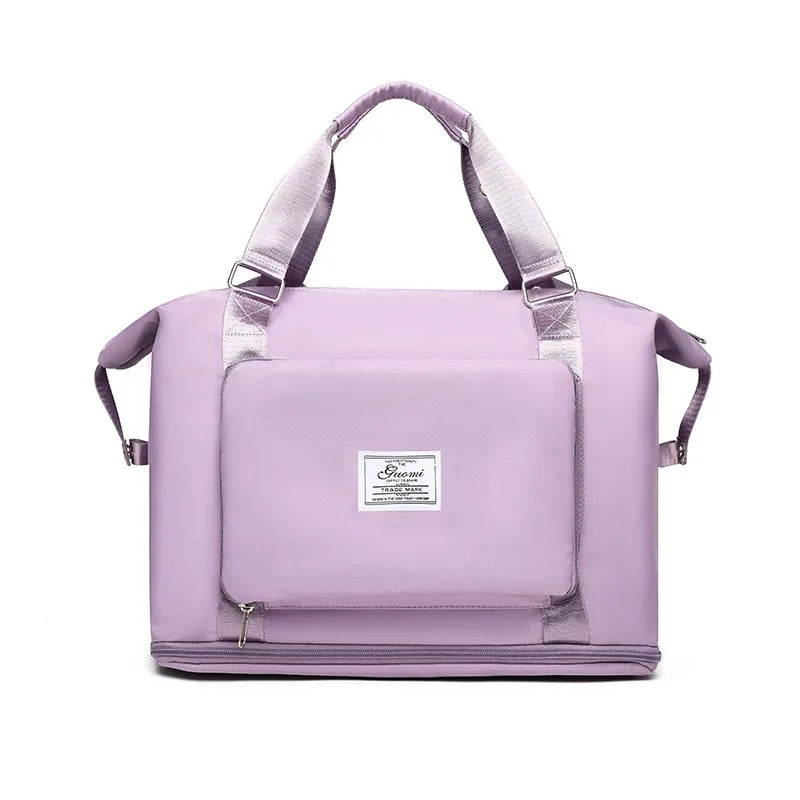 Dual-purpose Backpack Large Capacity Short-distance Travel Bag Expandable Foldable Bag Travel Luggage Bag Women's Fitness Just-in-time Bag