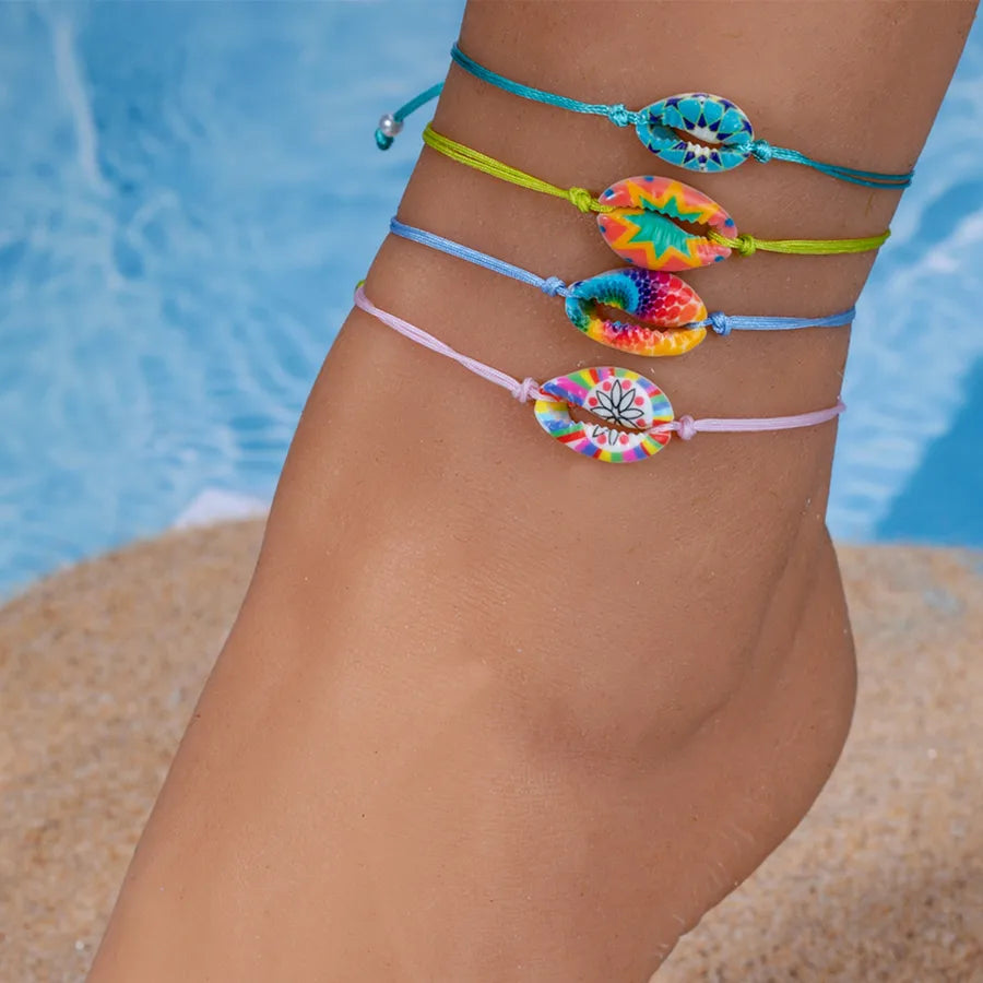 Wholesale Jewelry Cute Modern Style Shell rope Shell Anklet