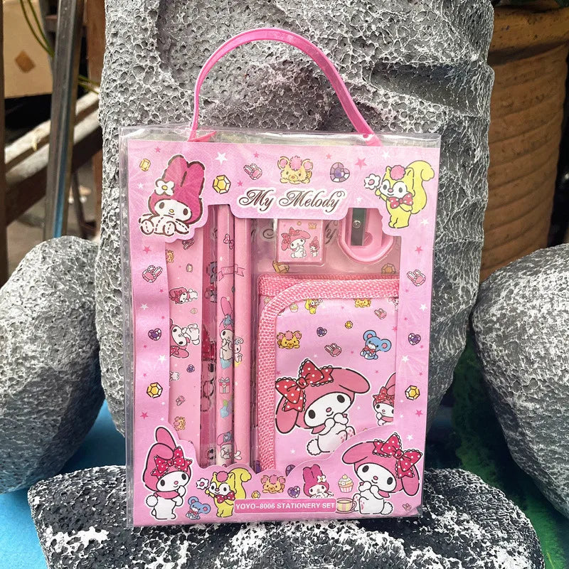 1 Set Cartoon Class Learning Children'S Day Plastic Cute Stationary Sets