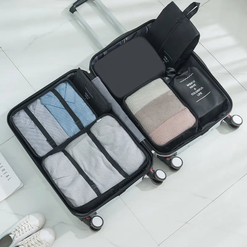 casual solid color cloth storage bag