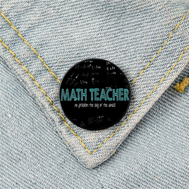 Modern Style Pin Letter Metal Printing Unisex Brooches