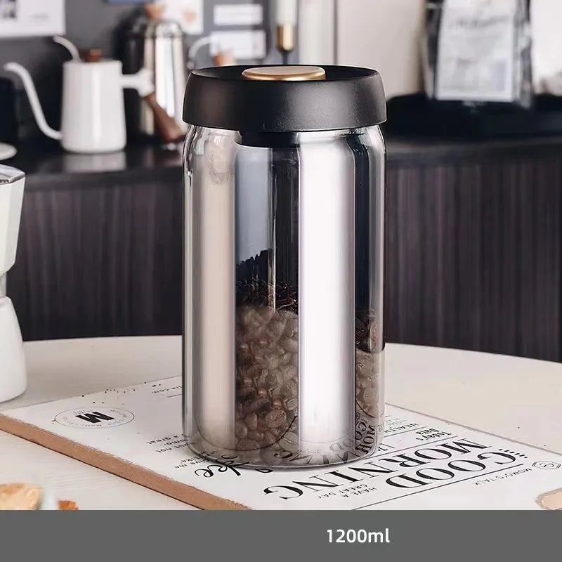 Simple Style Solid Color Glass Storage Container Box