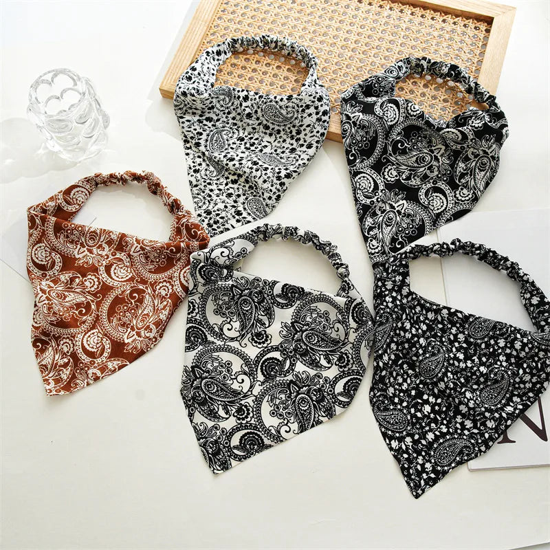 Elegant Retro Lady Women's Printing Cloth Hair Band