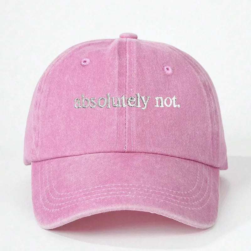 Women's Elegant Lady Letter Curved Eaves Baseball Cap