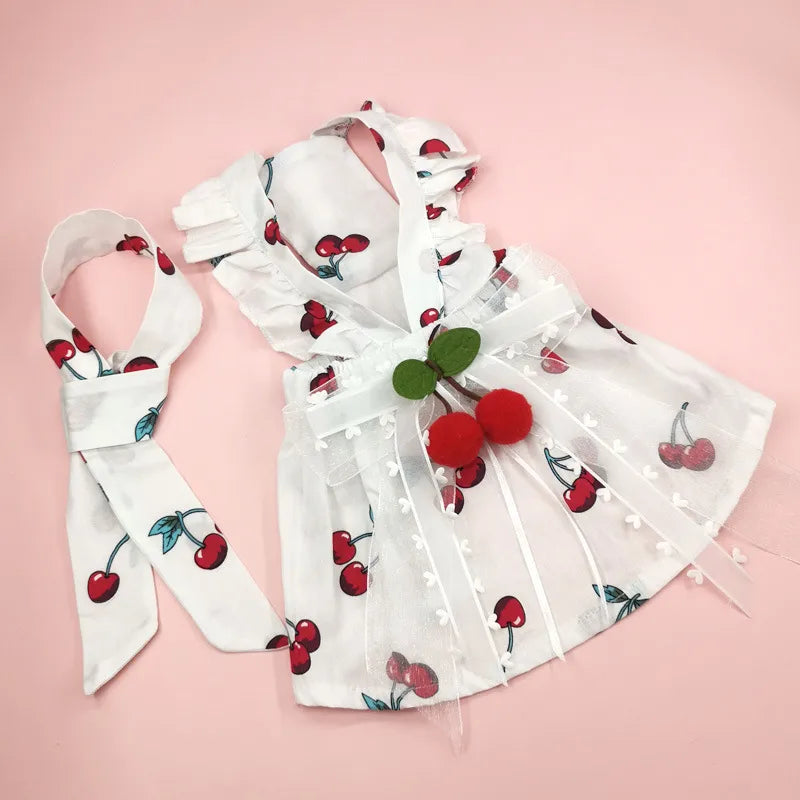 cute cotton cherry pet clothing