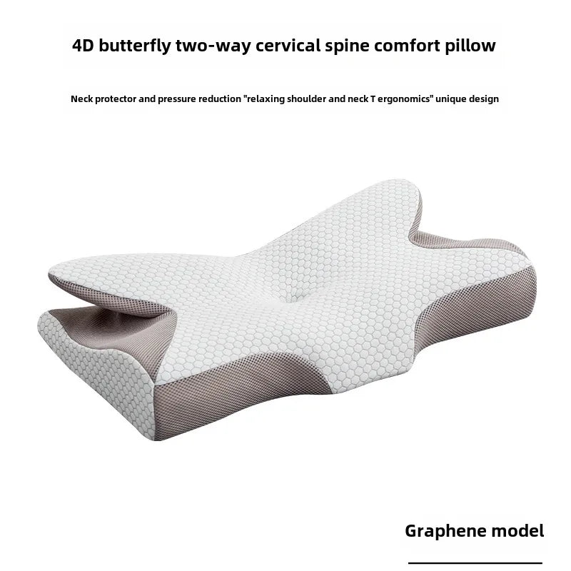 Cervical Pillow Neck Pillow Adult Sleep-Assisting Health Pillow Core Dual-purpose Bidirectional Slow Rebound Memory Foam Pillow