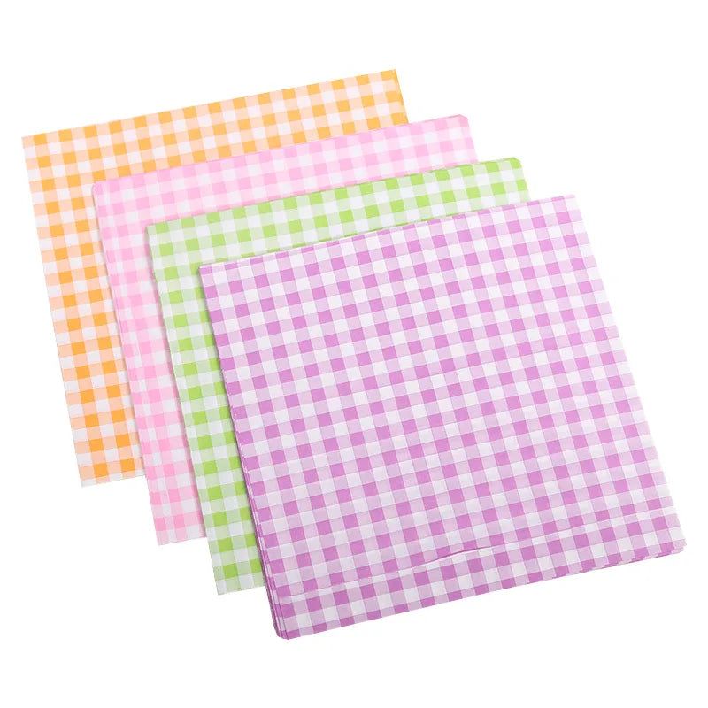 Square 18cm Oil-resistant Laminated Paper Burger Box Pad Paper Bento Cake Separation Paper Sandwich Packaging Paper