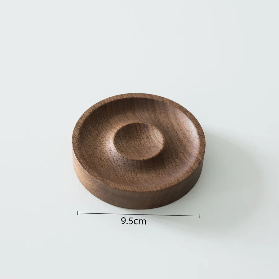 Retro Walnut Color Jewelry Display Stand Ring Earring Necklace Stall Jewelry Accessories Display Plate Shop Counter Top