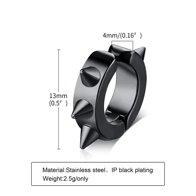 1 Piece Punk Cool Style Cross chain 201 Stainless Steel Ear Cuffs