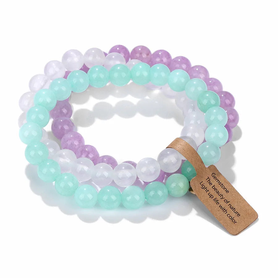 Simple Style Fruit natural stone Crystal Bracelets In Bulk