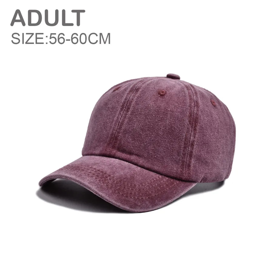Children Unisex Streetwear Solid Color Baseball Cap