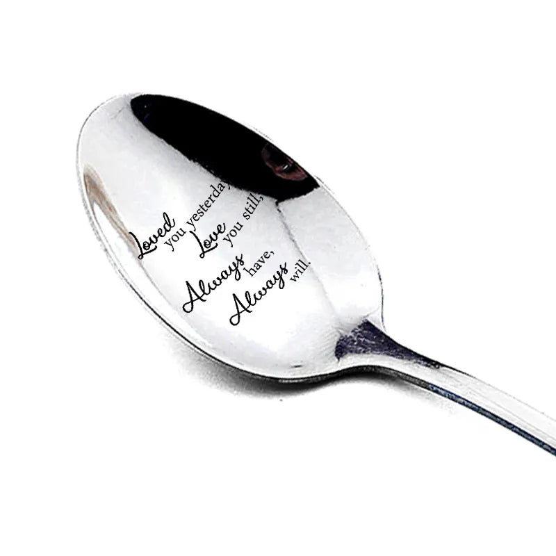 wedding valentine's day gifts stainless steel long handle spoon household wholesale
