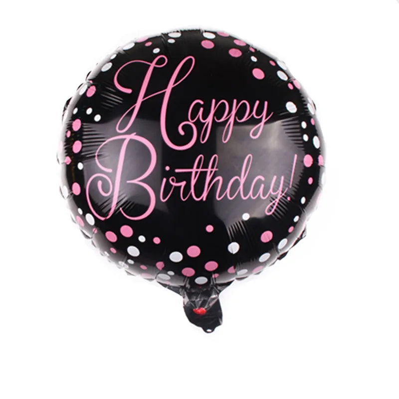 Birthday Cute Modern Style Letter Color Block Aluminum Film Birthday Balloons