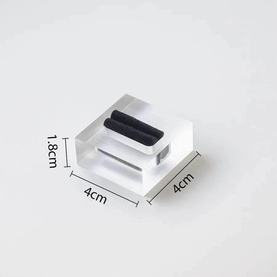 Acrylic Jewelry Ring Display Stand Combination Nordic Style Plate Base For Photography Props Storage Showcase Holder