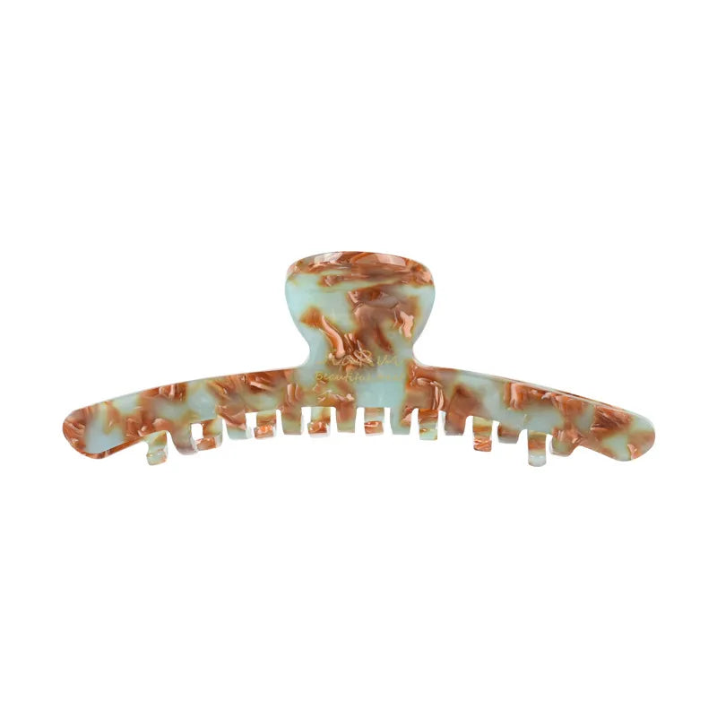 Elegant Large Size French Style Shark Clip Hair Accessories Women's Fashion Acetate Hair Grips New Version Forest System