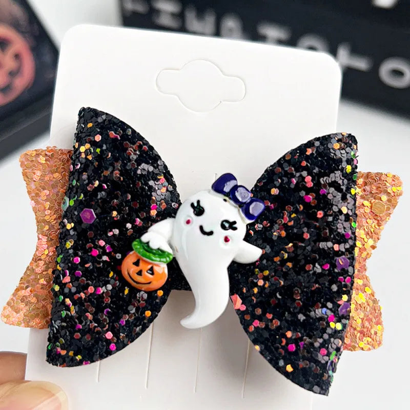 Halloween Hair Accessories Skull Clip Masquerade Duckbill Clip Devil Pumpkin Holiday Headwear Wholesale